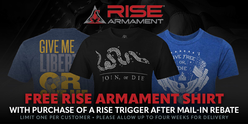 RISE Armament Free Shirt Rebate